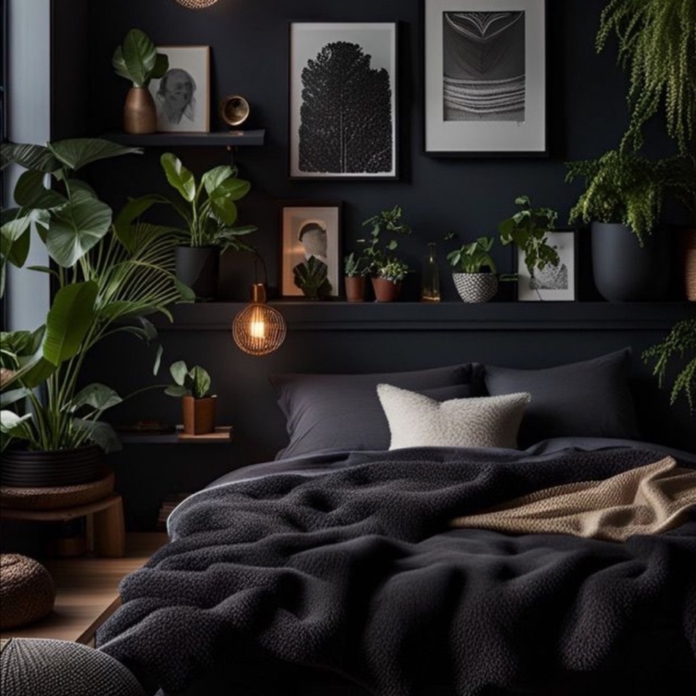 🆕 Black 100% Egyptian Cotton Sheets Luxury Hotel Moody Sexy Cozy Cooling Soft